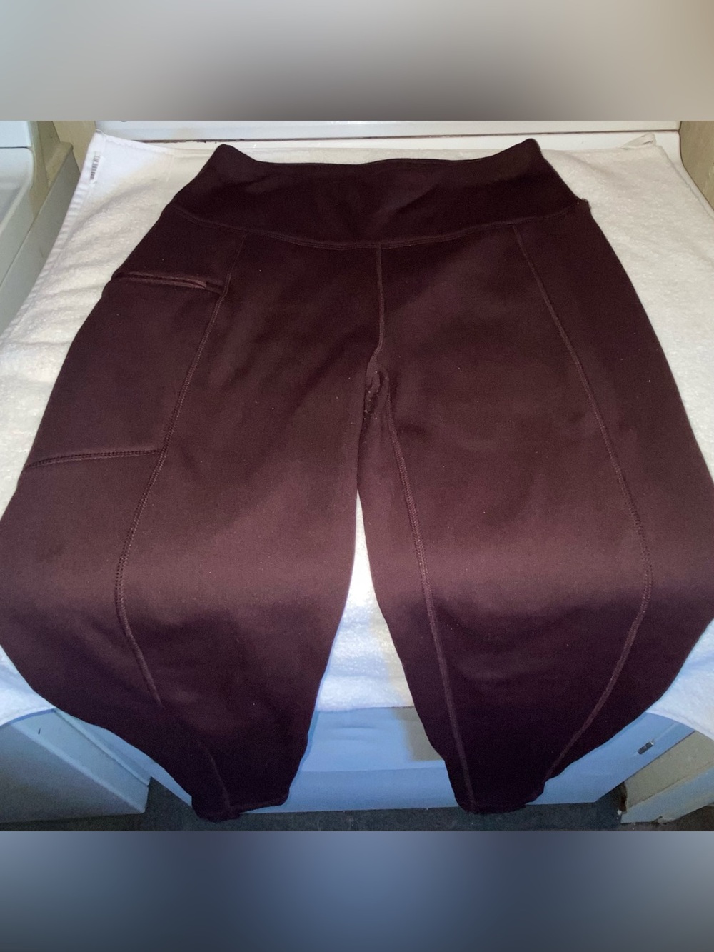 Avalanche Burgundy High-Waist Insulated Leggings